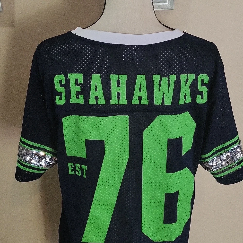 PINK Victoria's Secret Seattle Seahawks Jersey - Picture 10 of 15